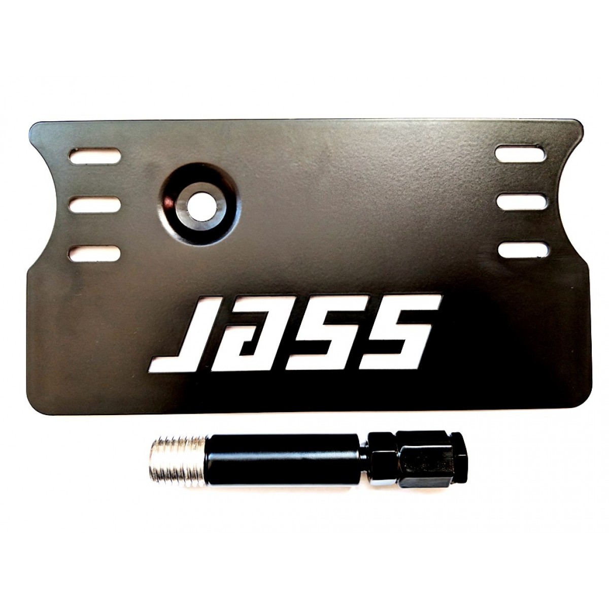 NC Offset License Plate Bracket, Alu, Black